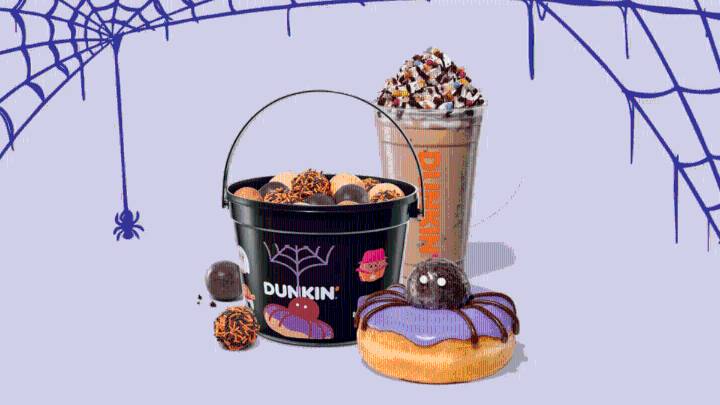 Dunkin’s Halloween menu features Munchkins bucket, new latte