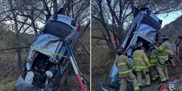 ‘This is what mutual aid is all about’: Southern Colorado firefighters team up to respond to car crash