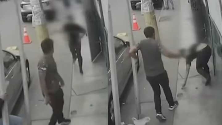 En video quedó registrado el ataque de un hombre a trabajador venezolano en Perú: la víctima fue agredida con un cuchillo