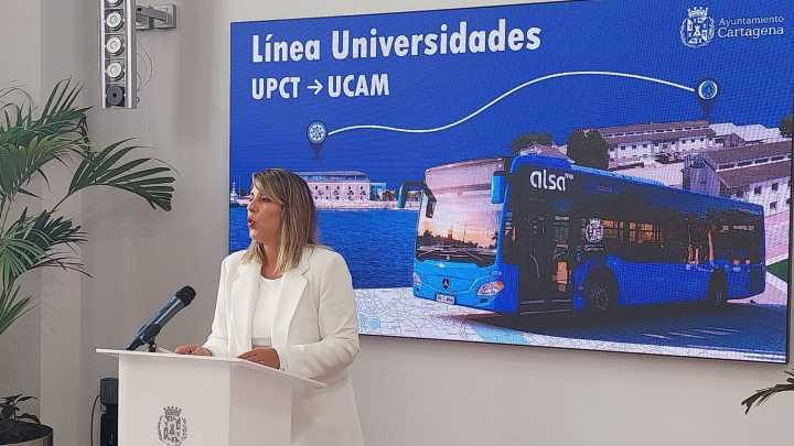 Una nueva línea de bus urbano de Cartagena unirá los campus de la UPCT y la UCAM