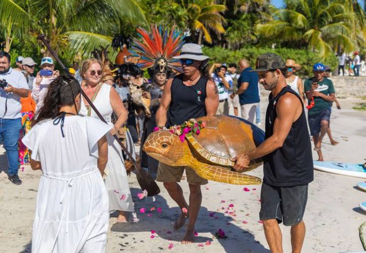 Realizan con éxito la 23 edición del Festival de la Tortuga Marina en Tulum