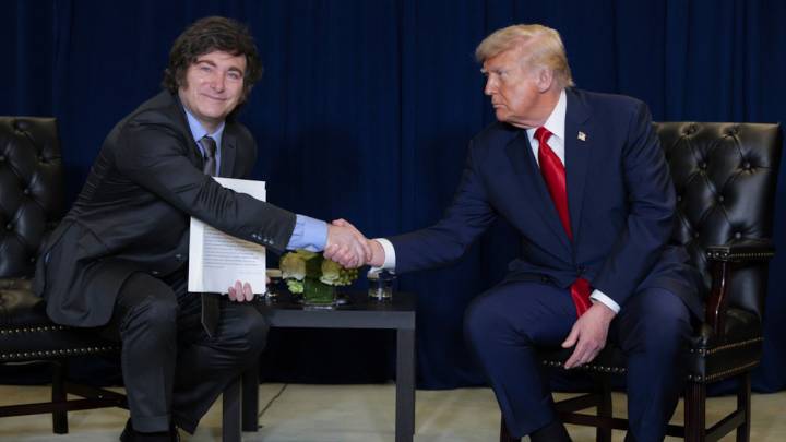 Milei visita a Trump en busca del ansiado "rescate" de EEUU a Argentina