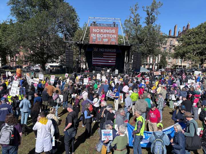 ‘No Kings’ protest brings thousands to Boston