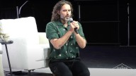 Russell Brand prays in Jesus' name at TPUSA event