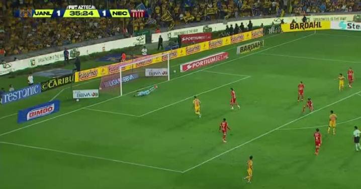 ¡Golazo DESCOMUNAL de Brunetta! Tigres le da la vuelta al Necaxa (VIDEO)