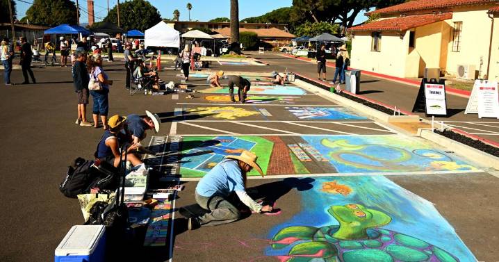 Lompoc Chalks brings color, music, community spirit to Veterans Memorial
