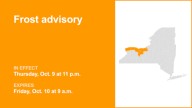 Cayuga County placed under a frost advisory until Friday morning