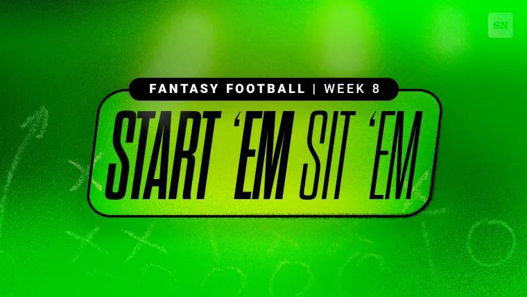 Updated Fantasy Football Start 'Em, Sit 'Em Week 8: Who should I start, lineup advice, best matchups, DFS picks