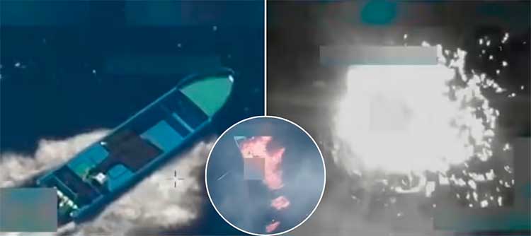 Estados Unidos bombardeó una lancha en el Pacífico colombiano