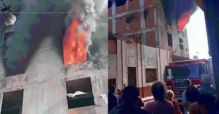 Centro de Lima: Se registra un incendio en el interior de una vivienda en el jirón Antonio Miroquesada