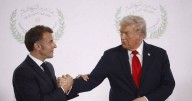 Donald Trump and Emmanuel Macron's 'tense exchange' during handshake moment