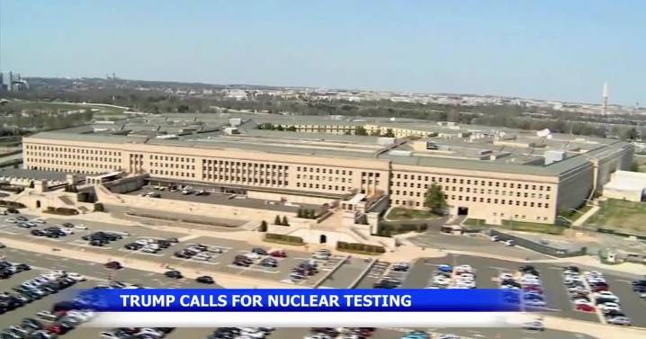 Trump appears to suggest the US will resume testing nuclear weapons for first time in 30 years