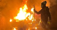 Dublin riots near asylum seeker hotel sees police van set on fire and officers hurt