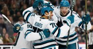 Macklin Celebrini scores in overtime to lift Sharks past Wild, 6