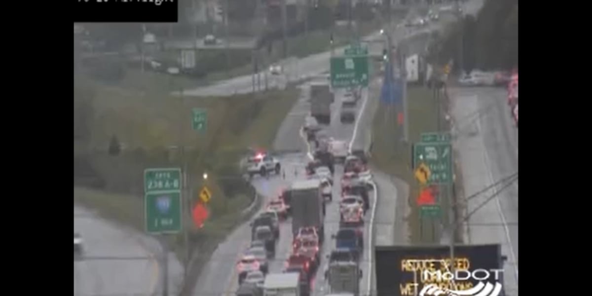 I-70 eastbound past Natural Bridge closed due to tractor