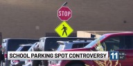 School parking spot controversy