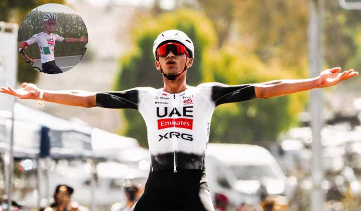 Más mexicano, imposible: Isaac del Toro presume nuevo uniforme en UAE Team Emirates con la bandera de México
