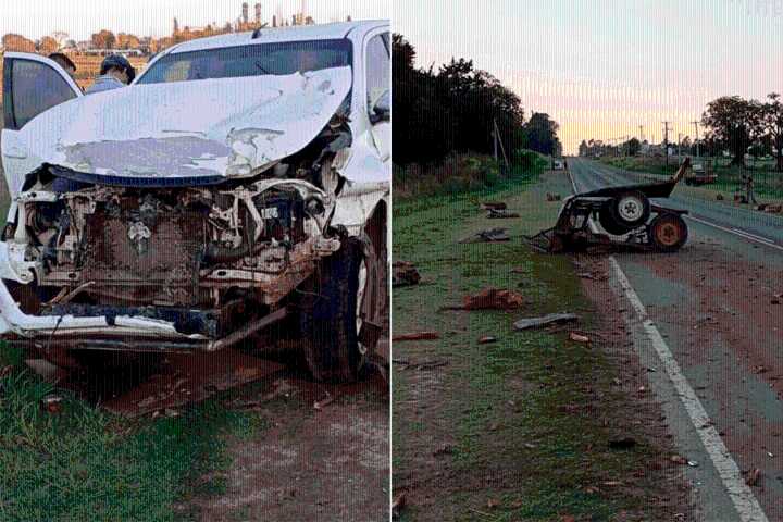 Siniestro vial en ruta 11 dejó serios daños materiales