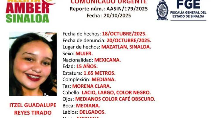 Itzel Guadalupe desaparece en la colonia Pueblo Nuevo, en Mazatlán