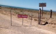 Está cerrado el acceso al mirador la Boca de la Caleta