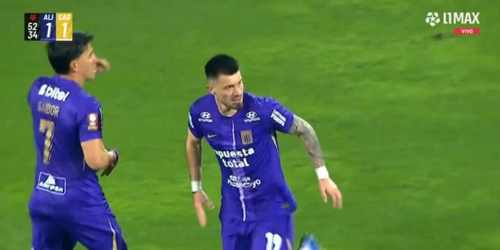 Golazo de Alan Cantero con potente disparo para iniciar remontada en Alianza Lima vs Atlético Grau por Liga 1 2025