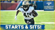 Top STARTS and SITS Ahead Of Crucial Week 9 | BENCH Saints RB Alvin Kamara?