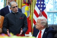 Donald Trump fumbles Indian ambassador's name during Diwali celebration