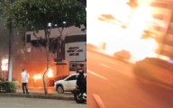 ¡IMÁGENES IMPACTANTES! Coche bomba en zona comercial de Ecuador deja un muerto