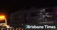 Mum pulls children from crashed caravan’s skylight on Gold Coast