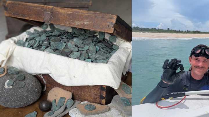 Cazadores de tesoros hallan más de mil monedas de oro y plata en un naufragio en las costas de Estados Unidos: vale más de millón de dólares
