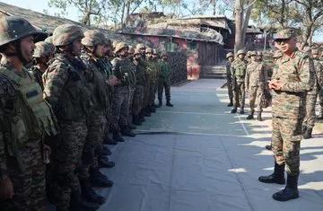 White Knight Corps GOC reviews operational readiness along LoC in J&K