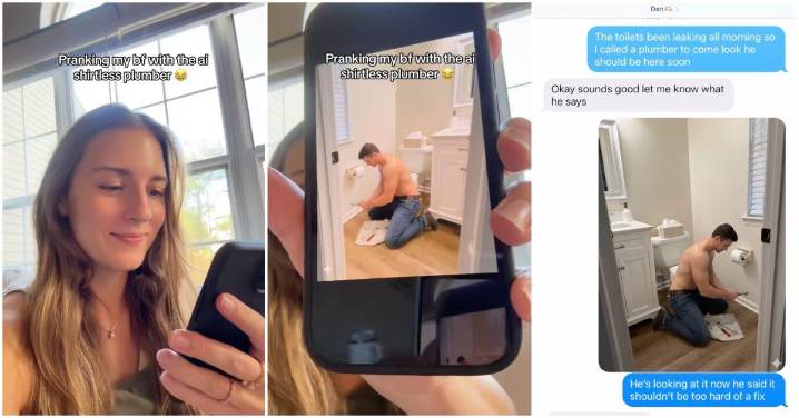 Woman Pranks BF With Shirtless Plumber Photo, but It’s Just AI