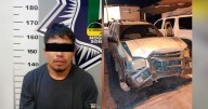 Persecución en vehículo robado y es detenido tras impactarse contra una patrulla