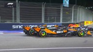 Norris clips Piastri in first lap