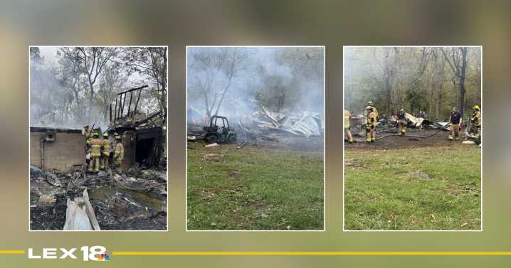 Jessamine County home destroyed in fire, family displaced