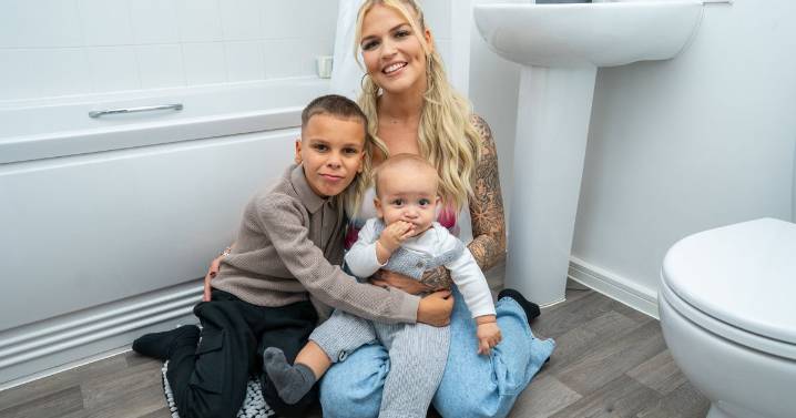 Mum, 29, gives birth to baby boy on floor with help of son, 7, in 'brave' act