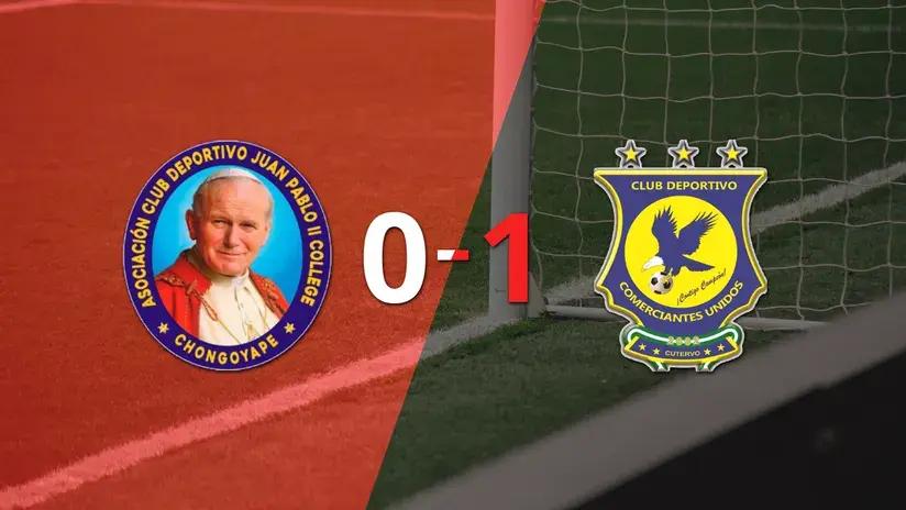 Liga 1: Williams Guzmán le dio la victoria a Comerciantes Unidos ante Juan Pablo II