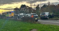 Edinburgh motorist crashes into embankment as paramedics race to the scene