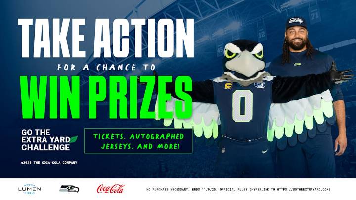 Seattle Seahawks Launch Go The Extra Yard Challenge In Partnership With Coca