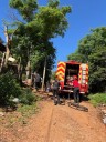 Rápida intervención policial y de bomberos evitó que un incendio se propagara en una casa de Oberá