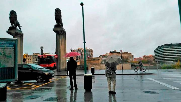 Se acerca el peor día de la borrasca Benjamín: lluvia intensa y caída de temperaturas en Aragón