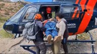 Rescataron en helicóptero a un hombre tras caer de un caballo en Potrerillos y ser aplastado