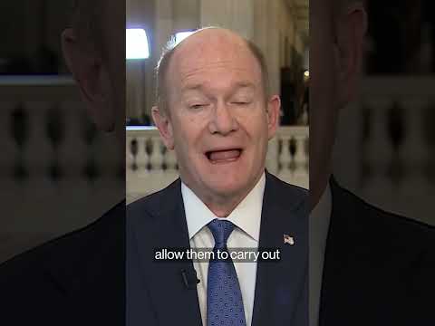 Sen. Coons “gravely concerned” about Nvidia talks with China #shorts #trump #china #nvidia