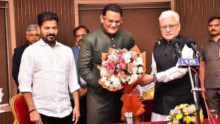 Ex-India Skipper Mohammad Azharuddin Sworn As Minister In Telangana Cabinet