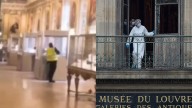 Louvre robbery footage captures thief cutting into jewel case with saw during daring daylight heist