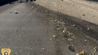 ﻿I-310 southbound closed after overturned truck spills gravel across interstate