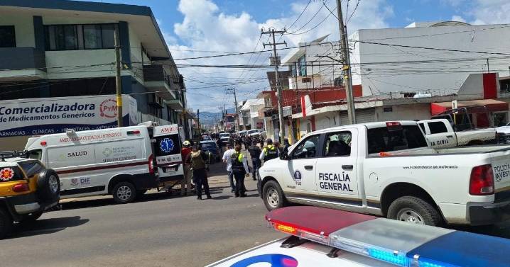 Balacera en Uruapan deja a un agente de la Fiscalía herido
