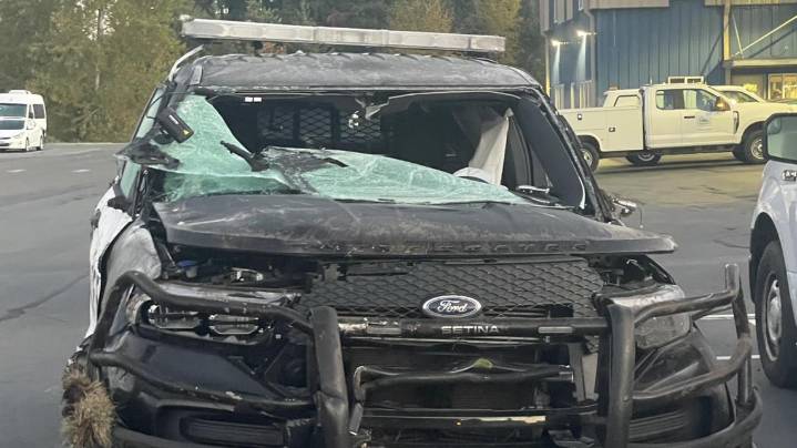 Thurston County deputy involved in rollover crash while responding to separate collision