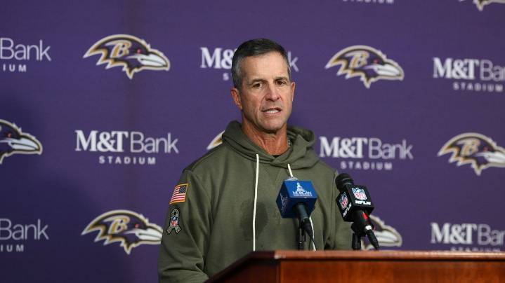 Ravens' Harbaugh calls the mix-up over Jackson's injury status an 'honest' mistake