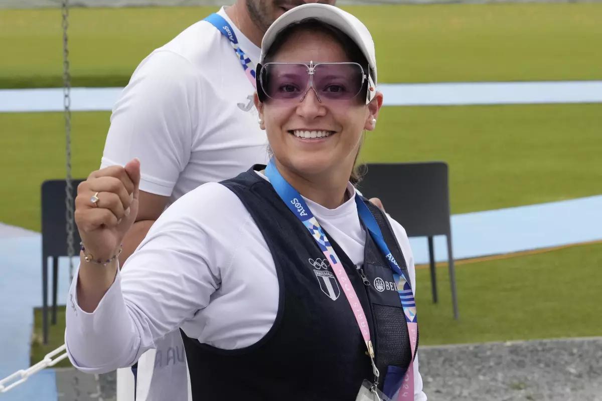 Campeona olímpica guatemalteca sobresale en Mundial de escopeta